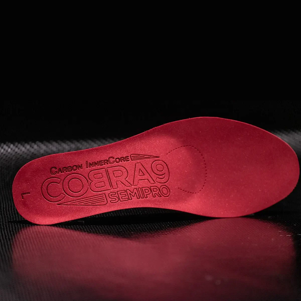 COBRA9 SemiPro Medium kerékpáros talpbetét, közepes alátámasztás, kényelmes, teljesítményfokozó, piros szín