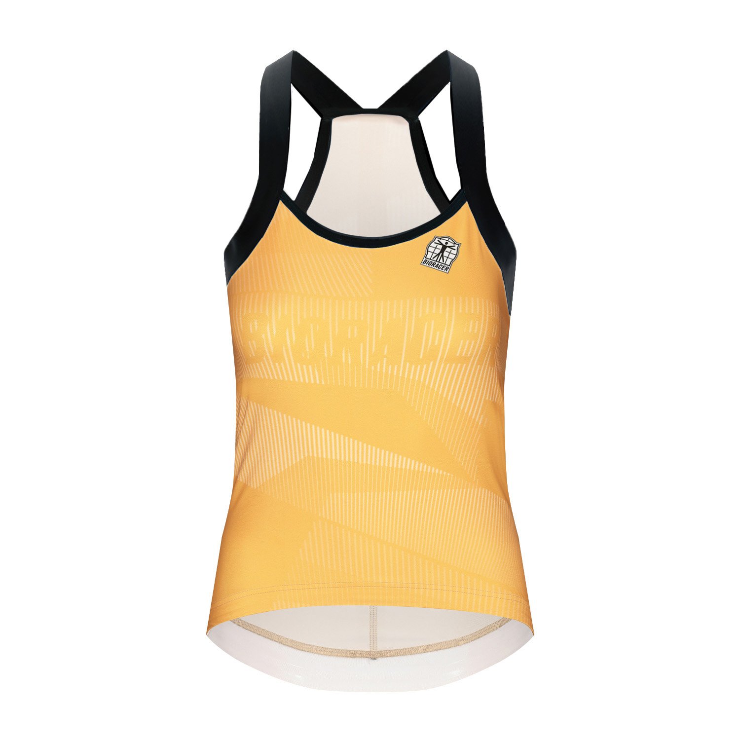 Bioracer Icon Women’s Tan Top női kerékpáros trikó, légáteresztő, kényelmes, sárga