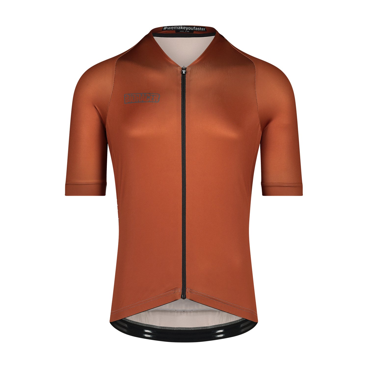 Bioracer Icon Jersey Metalix kerékpáros mez, légáteresztő, fényvisszaverő, barna bronz