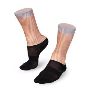 Bioracer Technical Socks Beach kerékpáros zokni, légáteresztő, kényelmes, homok sárga