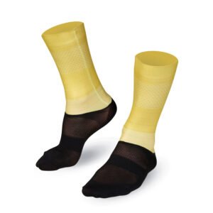 Bioracer Technical Socks Slice kerékpáros zokni, légáteresztő, kényelmes, sárga