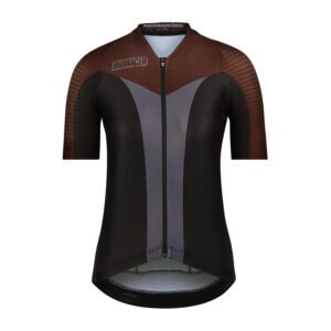 Bioracer Icon Women’s Jersey Block női kerékpáros mez, légáteresztő, kényelmes, fekete barna