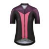 Bioracer Icon Women’s Jersey Block női kerékpáros mez, légáteresztő, kényelmes, fekete lila rózsaszín