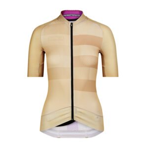 Bioracer Epic Women’s Jersey Slice női kerékpáros mez, légáteresztő, kényelmes, homok sárga barna