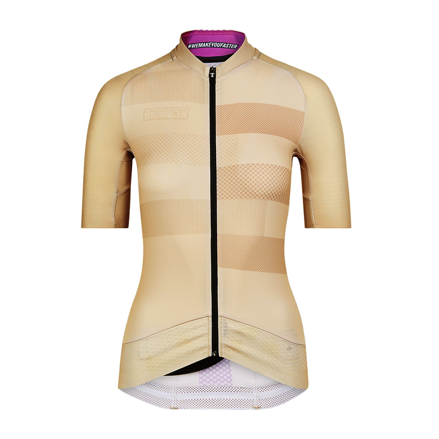Bioracer Epic Women’s Jersey Slice női kerékpáros mez, légáteresztő, kényelmes, homok sárga barna