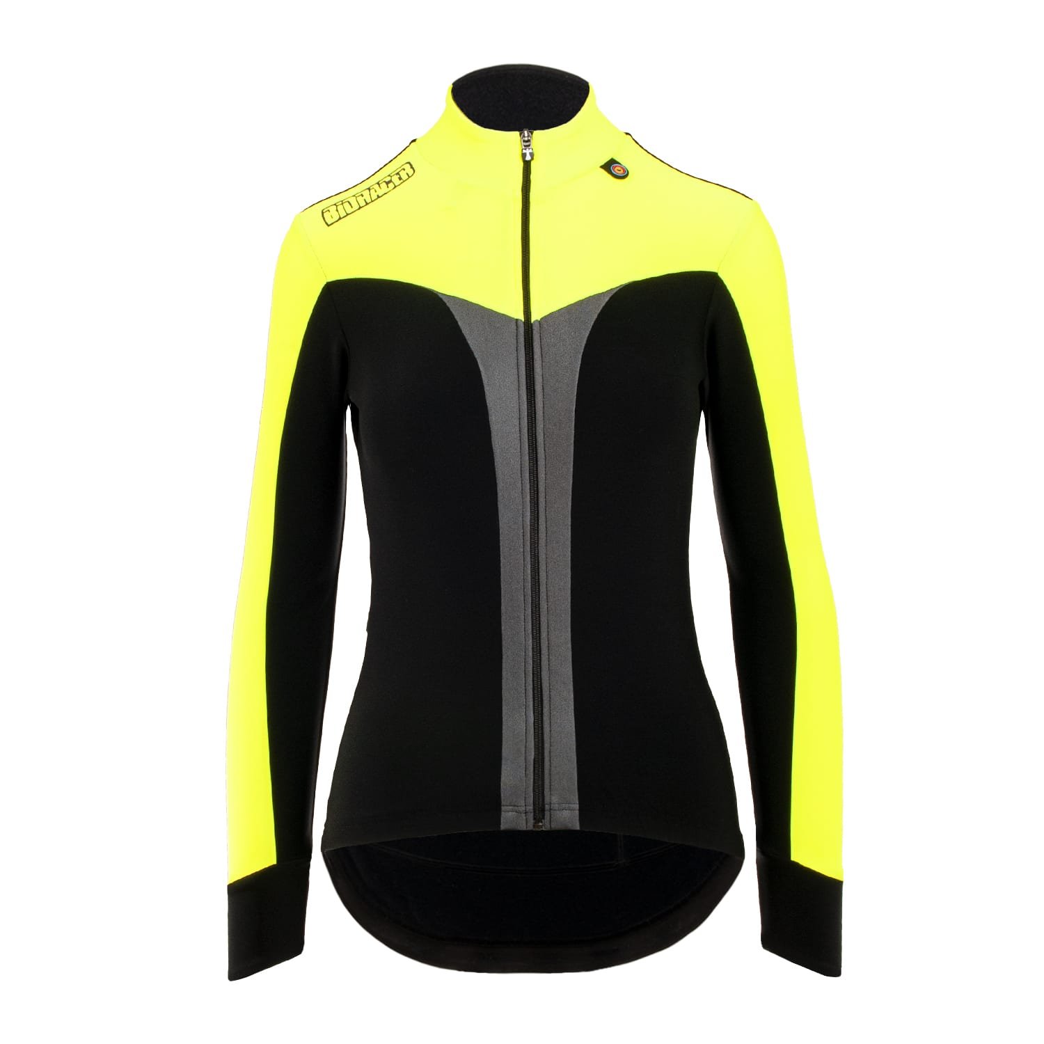 Bioracer Vesper Tempest Jacket Women Fluo női kerékpáros kabát, szélálló, vízlepergető, jó láthatóság, neon sárga
