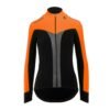 Bioracer Vesper Tempest Jacket Women Fluo női kerékpáros kabát, szélálló, vízlepergető, jó láthatóság, neon narancssárga
