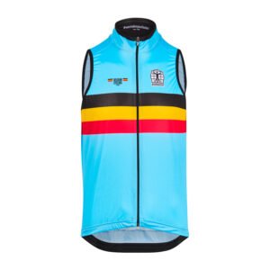 Bioracer Bioracer Official Belgian Cycling Icon Wind Gilet férfi szélmellény, légáteresztő, kék
