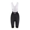 Bioracer Official Belgian Cycling Icon női kerékpáros kantáros nadrág (bibshort), kényelmes, légáteresztő, fekete/fehér szín