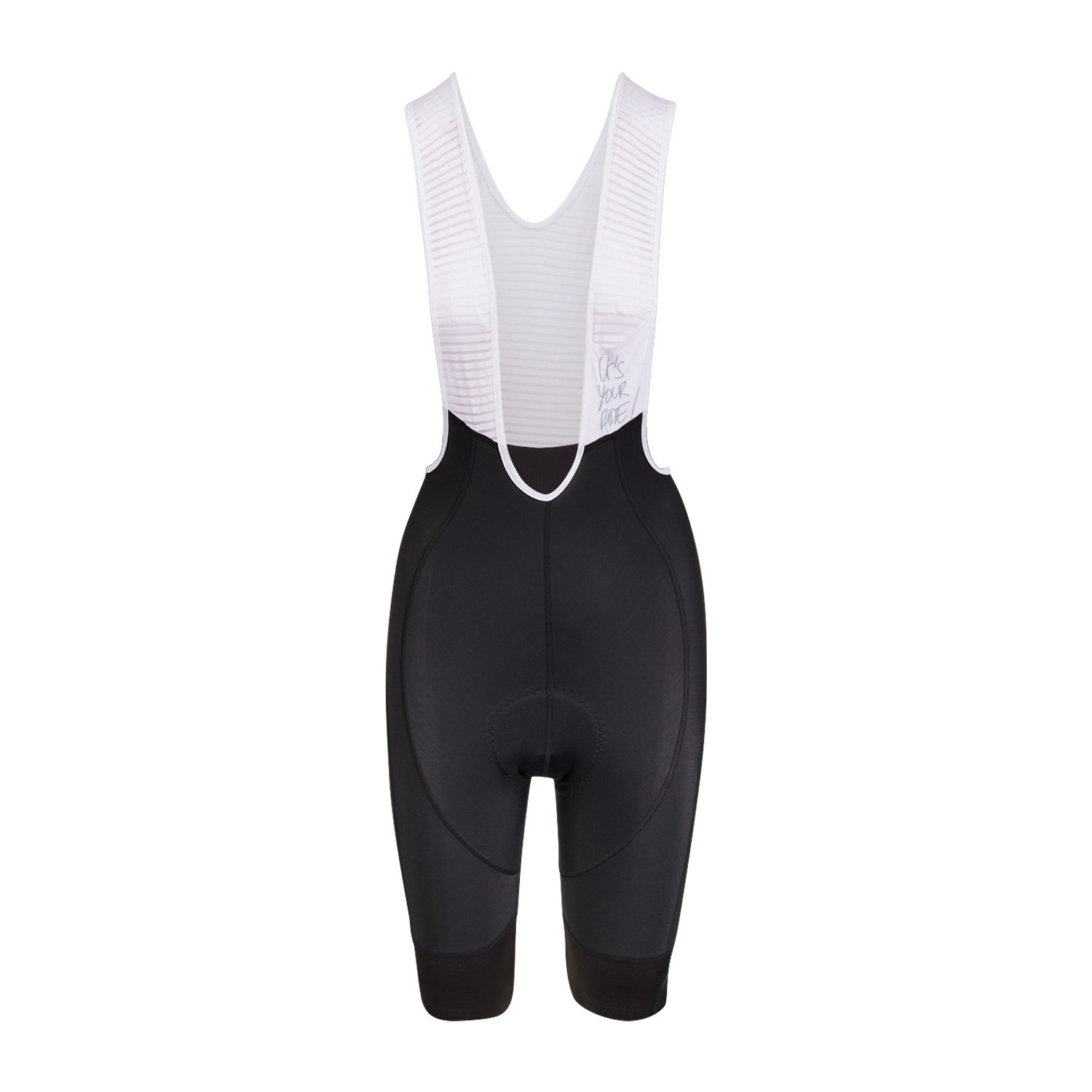 Bioracer Official Belgian Cycling Icon női kerékpáros kantáros nadrág (bibshort), kényelmes, légáteresztő, fekete/fehér szín
