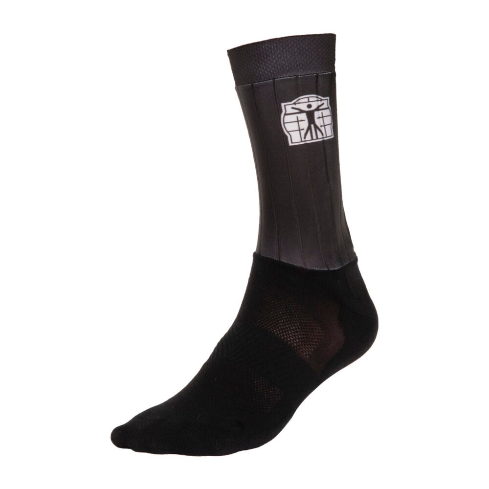 Bioracer Speedwear Concept Aero Socks kerékpáros zokni, aerodinamikus, kényelmes, fekete