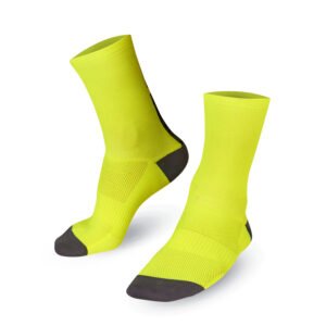 Bioracer Bioracer Classic Socks kerékpáros zokni, kényelmes, légáteresztő, jól látható, neon sárga