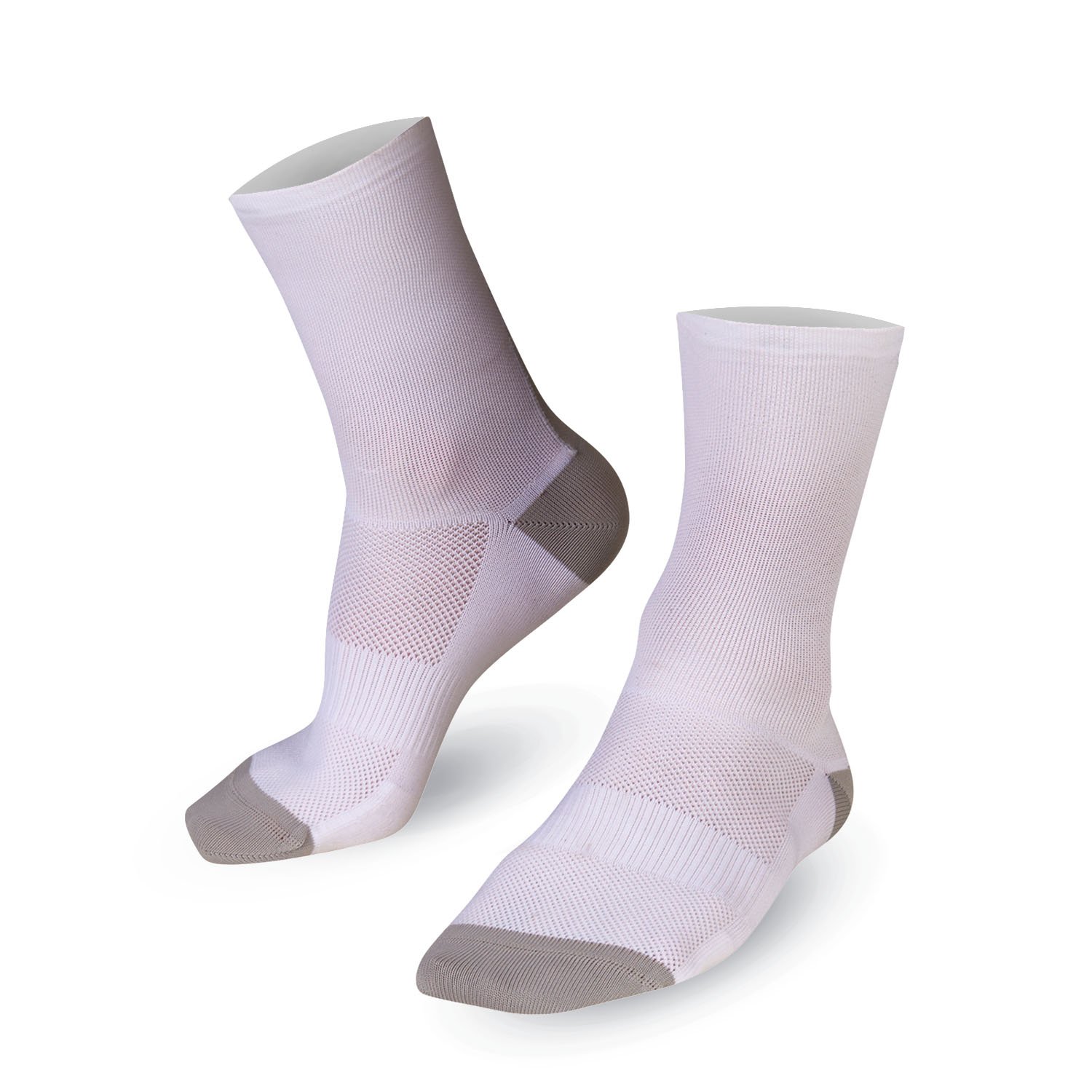Bioracer Classic Socks kerékpáros zokni, kényelmes, légáteresztő, fehér