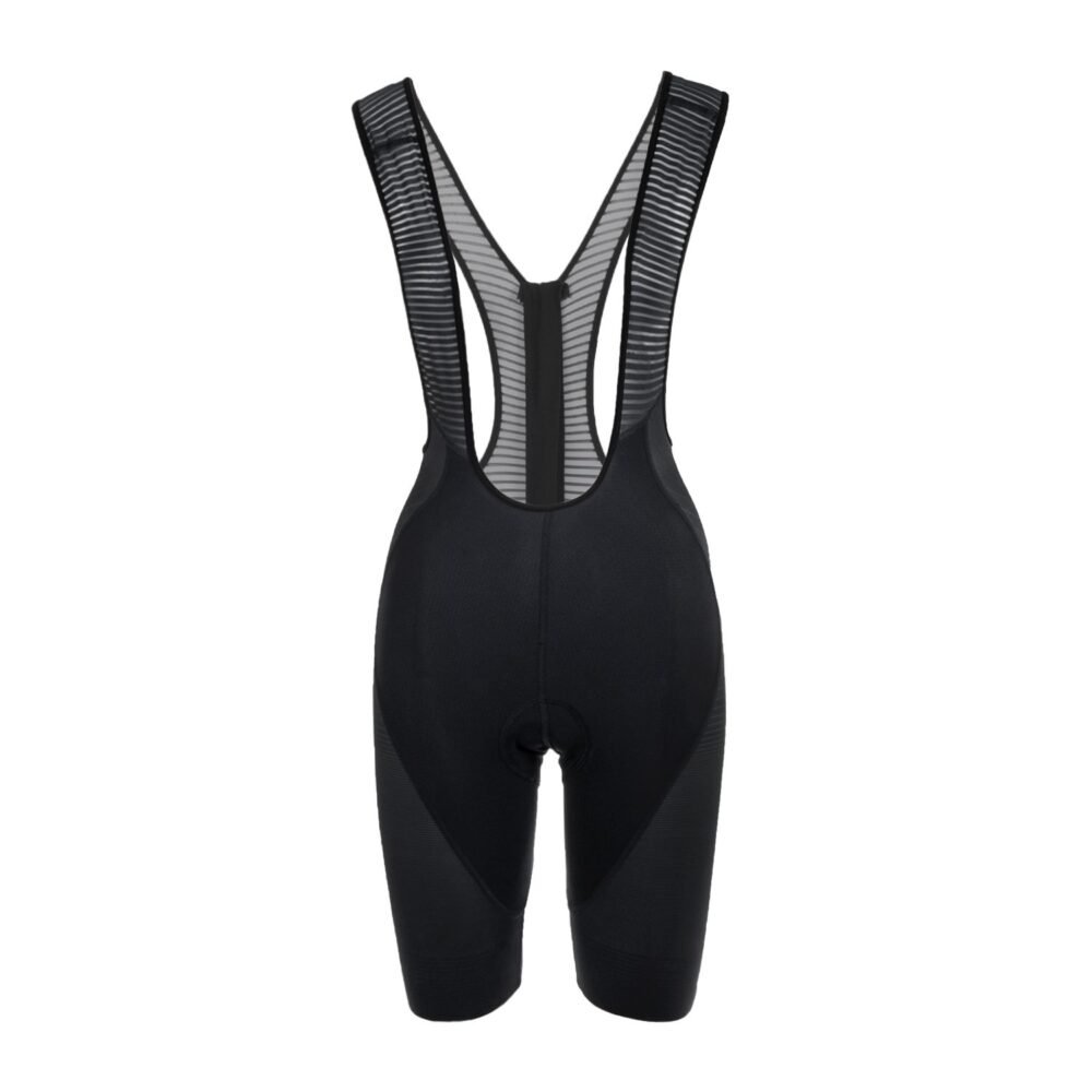 Bioracer Epic Women's Bibshorts Black, női kerékpáros kantáros nadrág (bibshort), kényelmes, légáteresztő, fekete