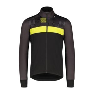 Bioracer Spitfire Tempest Light Pixel Jacket Life Is Not A Race Yellow férfi kerékpáros kabát, szélálló, vízálló, sárga