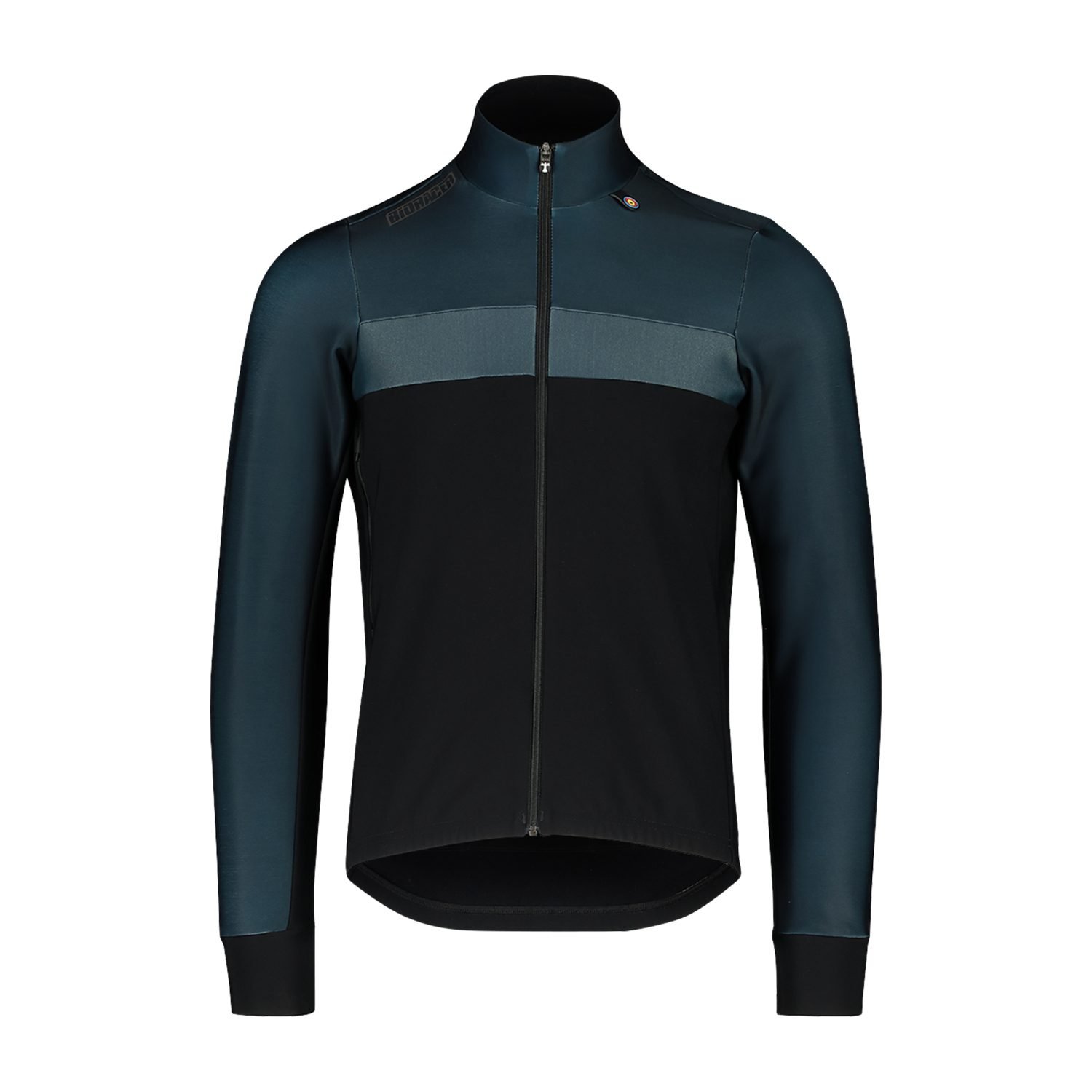 Bioracer Spitfire Tempest Pixel Jacket kerékpáros kabát, szélálló, vízlepergető, fekete kék