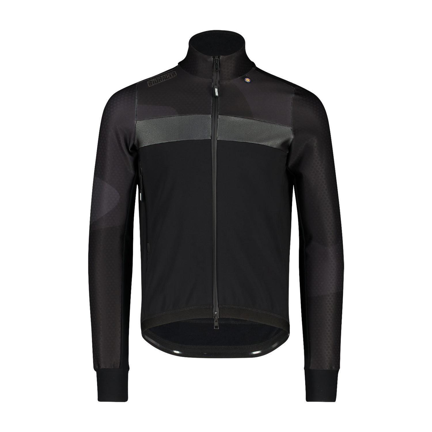 Bioracer Spitfire Tempest Protect Jacket Mixoff kerékpáros kabát, szélálló, vízlepergető, fekete