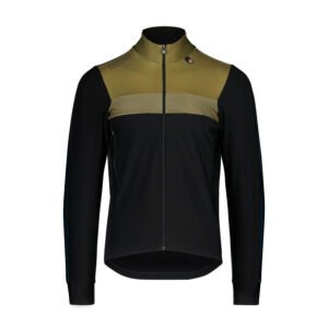 Bioracer Tempest Jacket kerékpáros kabát, szélálló, vízlepergető, fekete barna mustár bronz