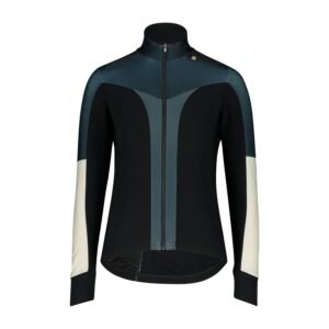 Bioracer Vesper Tempest Pixel Women’s Jacket női kerékpáros kabát, szélálló, vízlepergető, fekete kék