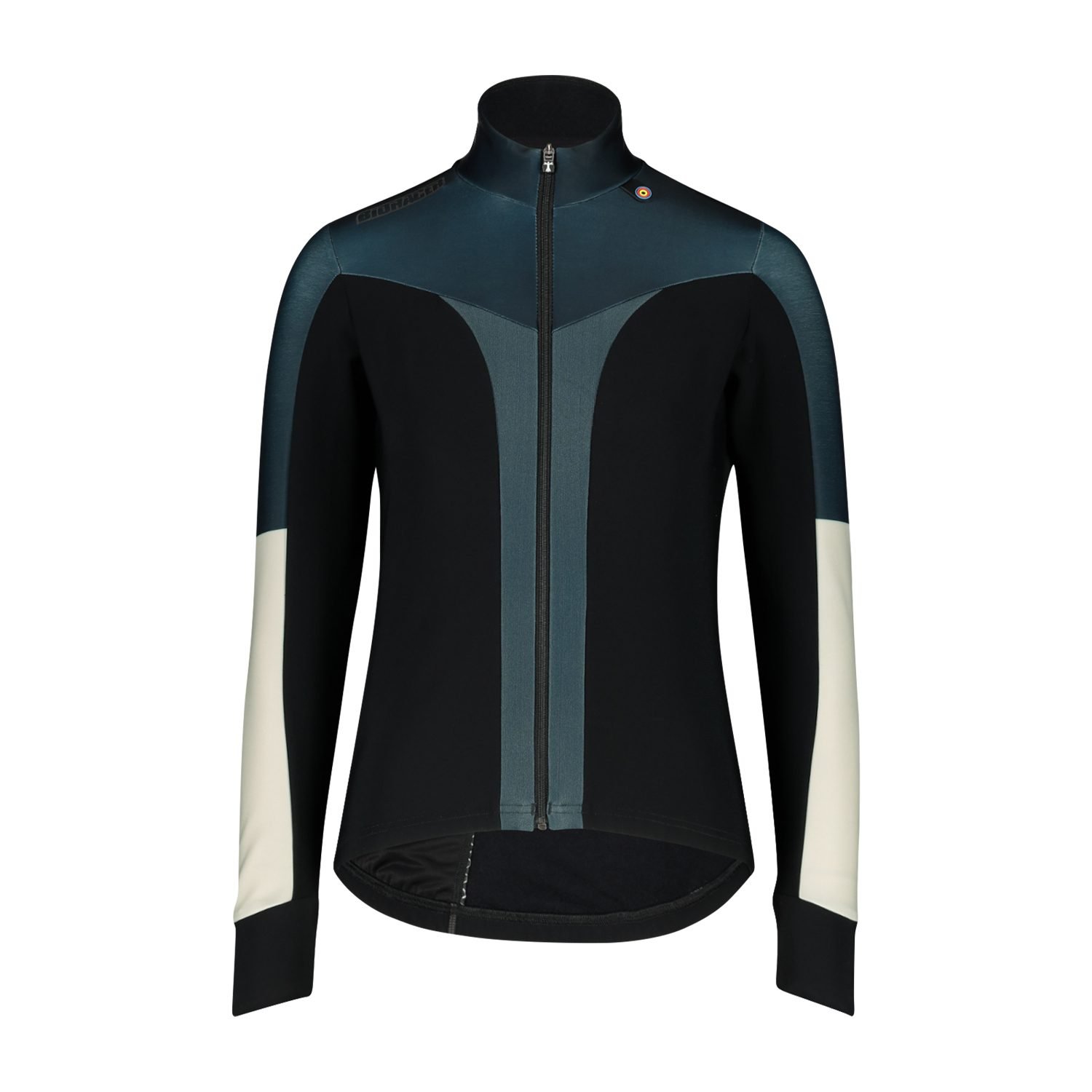 Bioracer Vesper Tempest Pixel Women’s Jacket női kerékpáros kabát, szélálló, vízlepergető, fekete kék