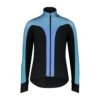 Bioracer Vesper Tempest Pixel Women’s Jacket női kerékpáros kabát, szélálló, vízlepergető, fekete világos kék