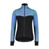 Bioracer Vesper Tempest Protect Women’s Jacket Mixoff női kerékpáros kabát, szélálló, vízlepergető, fekete világos kék