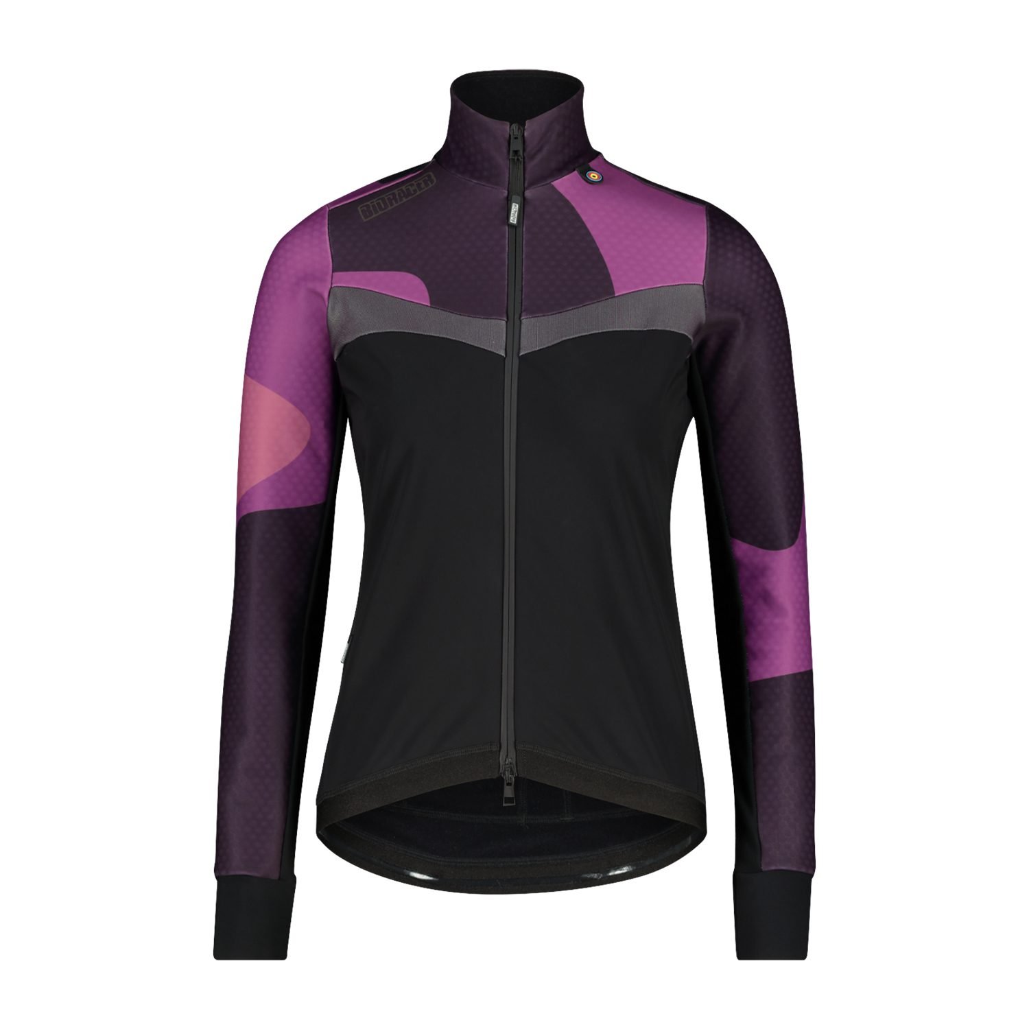 Bioracer Vesper Tempest Protect Women’s Jacket Mixoff női kerékpáros kabát, szélálló, vízlepergető, fekete lila