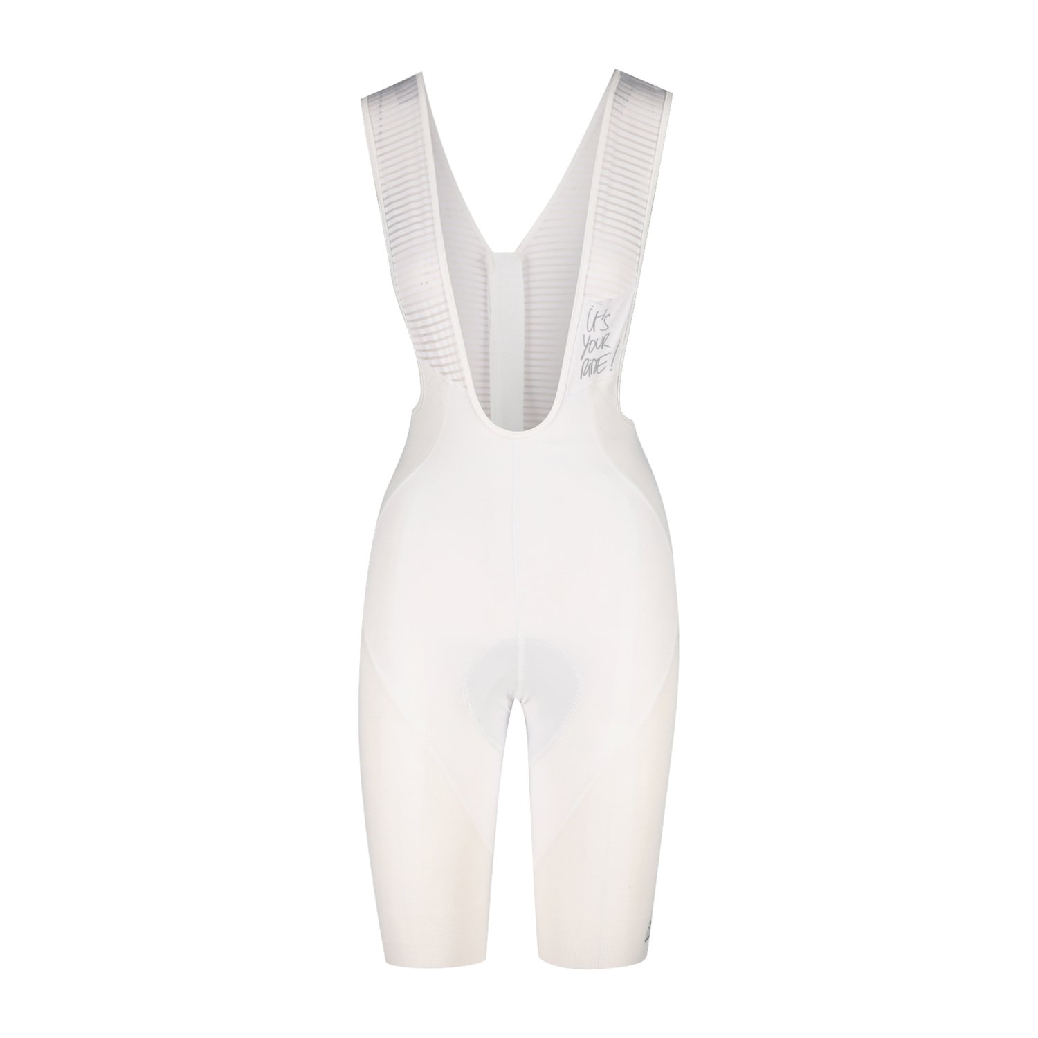 Bioracer Epic Women's Bibshorts, női kerékpáros kantáros nadrág (bibshort), kényelmes, kompressziós, légáteresztő, fehér