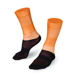 Bioracer Technical Socks Slice kerékpáros zokni, légáteresztő, kényelmes, narancssárga