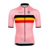 Bioracer Official Belgian Cycling Icon Jersey Think Pink Edition, kerékpáros mez, rózsaszín, kényelmes, légáteresztő
