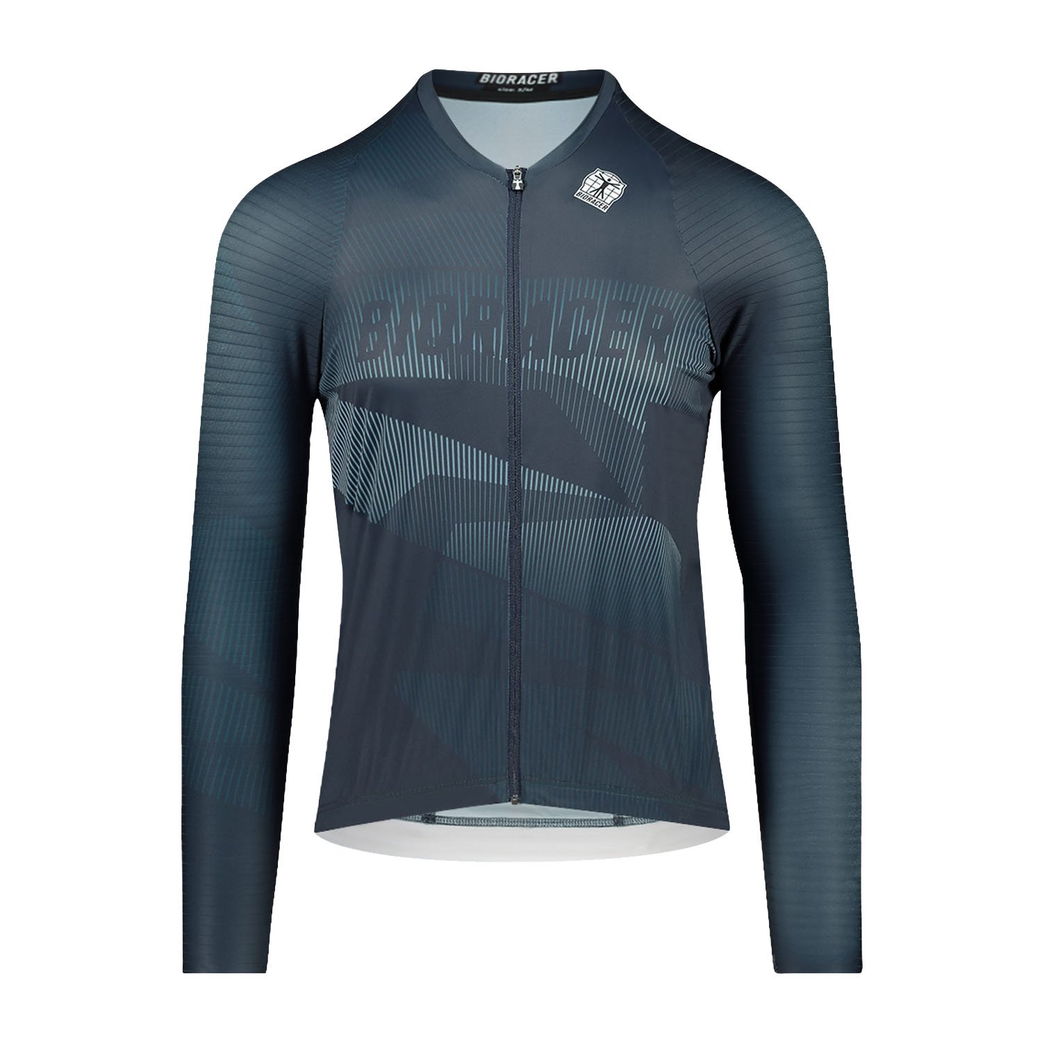 Bioracer Icon Long Sleeve Jersey hosszú ujjú kerékpáros mez, légáteresztő, kényelmes, kék
