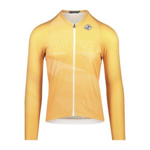 Bioracer Icon Long Sleeve Jersey hosszú ujjú kerékpáros mez, légáteresztő, kényelmes, sárga