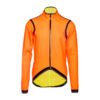 Bioracer Kaaiman Jacket kerékpáros kabát, szélálló, vízlepergető, jól észrevehető, neon narancssárga