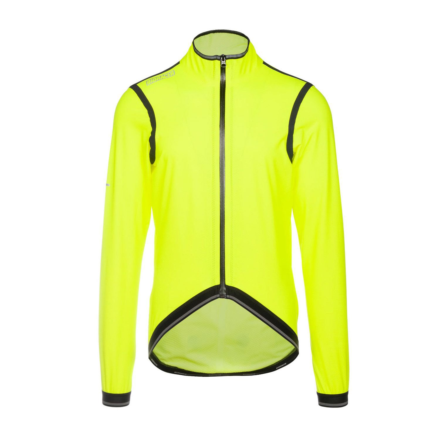 Bioracer Kaaiman Jacket kerékpáros kabát, szélálló, vízlepergető, jól észrevehető, neon sárga Bioracer Kaaiman Jacket kerékpáros kabát, szélálló, vízlepergető, jól észrevehető, neon sárga