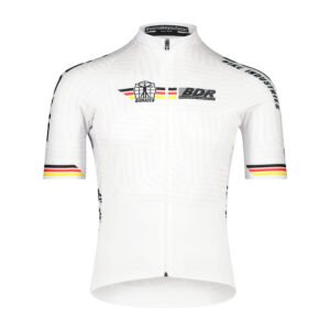 Bioracer Official German Cycling Icon Classic Jersey férfi kerékpáros mez, légáteresztő, fehér