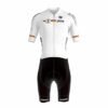 Bioracer Official German Cycling Icon Road Race Suit, kerékpáros versenyruha, aerodinamikus, kényelmes, légáteresztő, fekete fehér