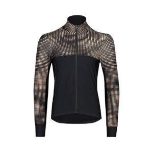 Bioracer Spitfire Tempest Light Jacket OP Art kerékpáros kabát, szélálló, vízlepergető, fekete homok mintás