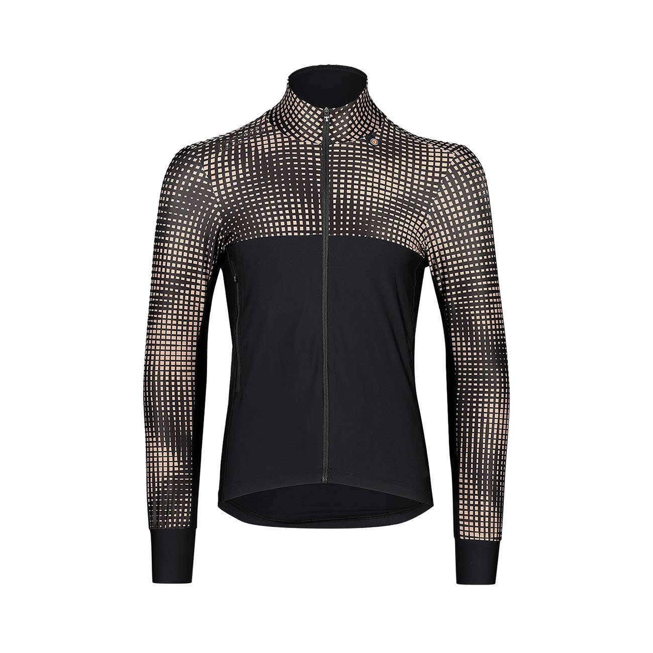 Bioracer Spitfire Tempest Light Jacket OP Art kerékpáros kabát, szélálló, vízlepergető, fekete homok mintás