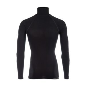 Bioracer Long Sleeves Turtle Neck Medium Base Layer kerékpáros aláöltözet, hosszú ujjak, meleg, kényelmes, fekete szín