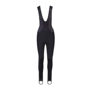 Bioracer Vesper Tempest Pixel női kerékpáros kantáros nadrág (bibtights), hőszigetelő, vízlepergető, fekete