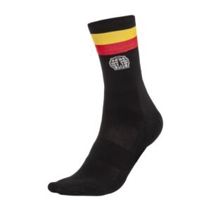 Bioracer Official Belgian Cycling Socks kerékpáros zokni, kényelmes, légáteresztő, fekete