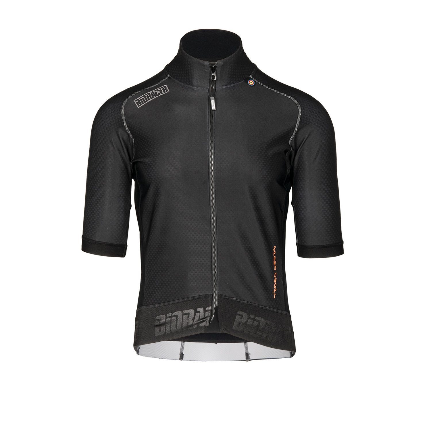 Bioracer Speedwear Concept Tempest Protect férfi kerékpáros mez, rövid ujjú, szélálló, vízlepergető, fekete Bioracer Speedwear Concept Tempest Protect férfi kerékpáros mez, rövid ujjú, szélálló, vízlepergető, fekete