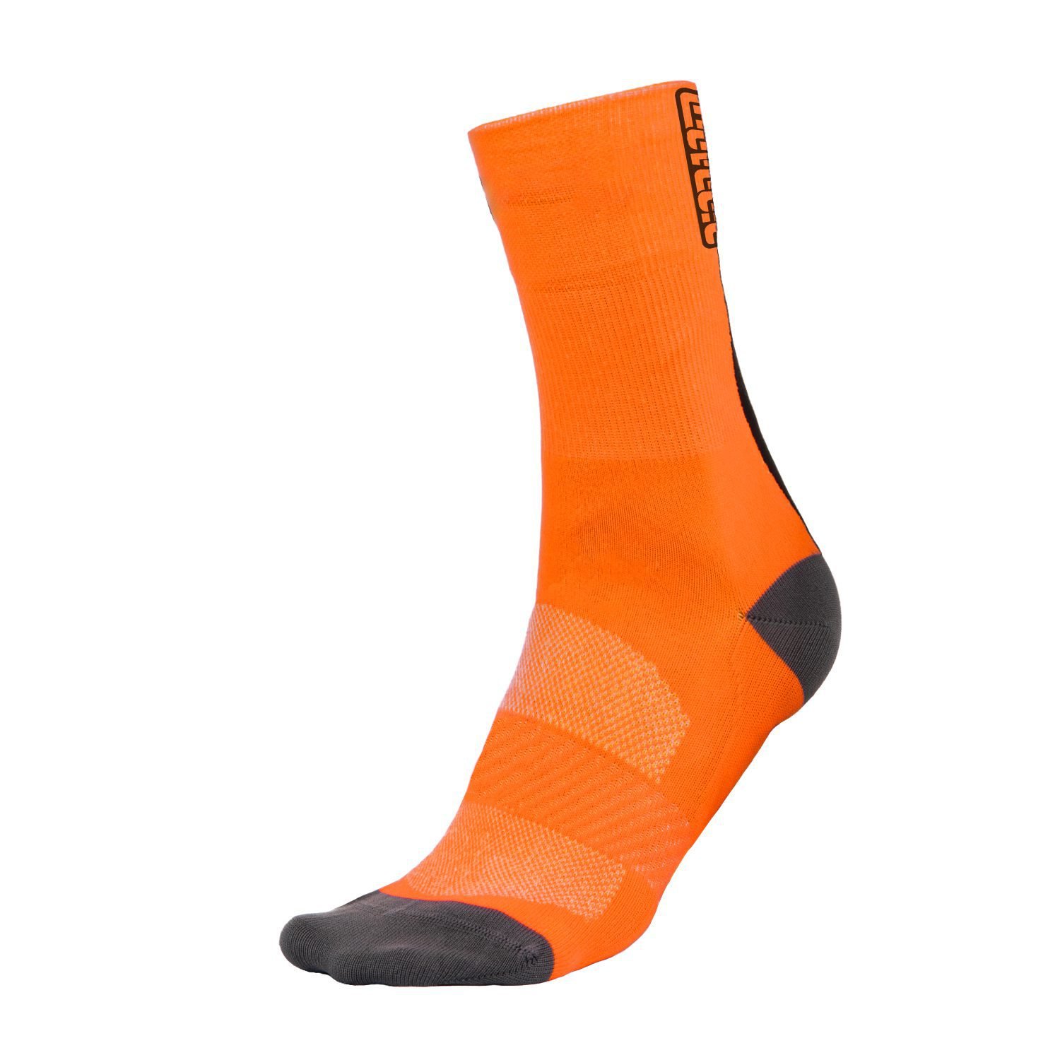 Bioracer Summer Socks kerékpáros zokni, légáteresztő, könnyű, jól látható, narancssárga