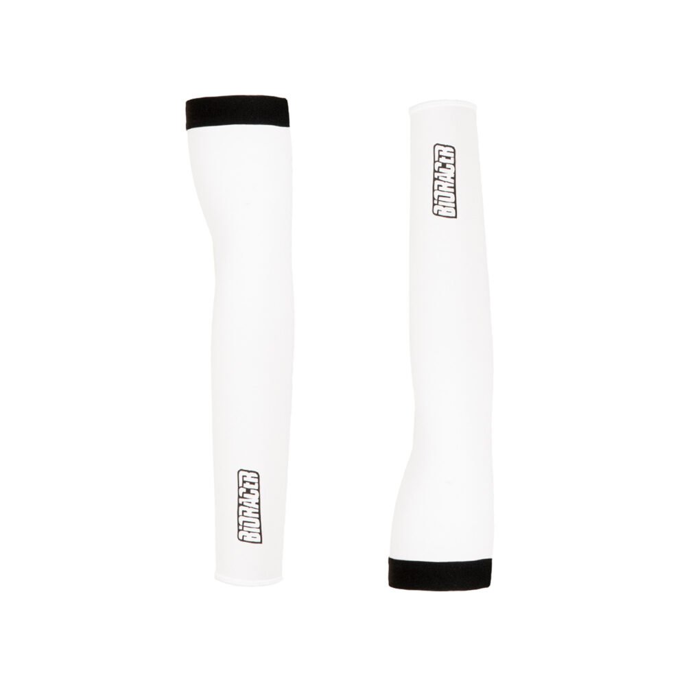 Bioracer Arm Warmers Stratos, szélálló, vízlepergető, könnyű, fehér