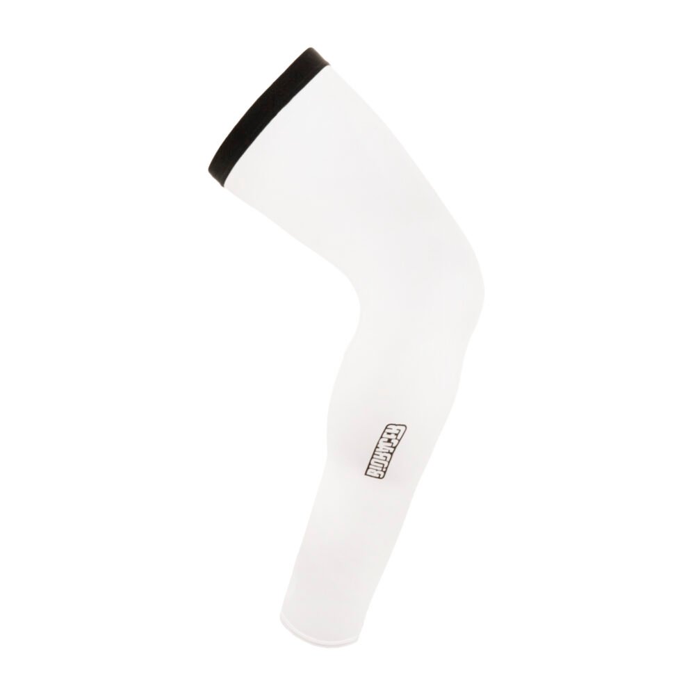 Bioracer Leg Warmers Stratos kerékpáros lábmelegítő, kényelmes, rugalmas, fehér