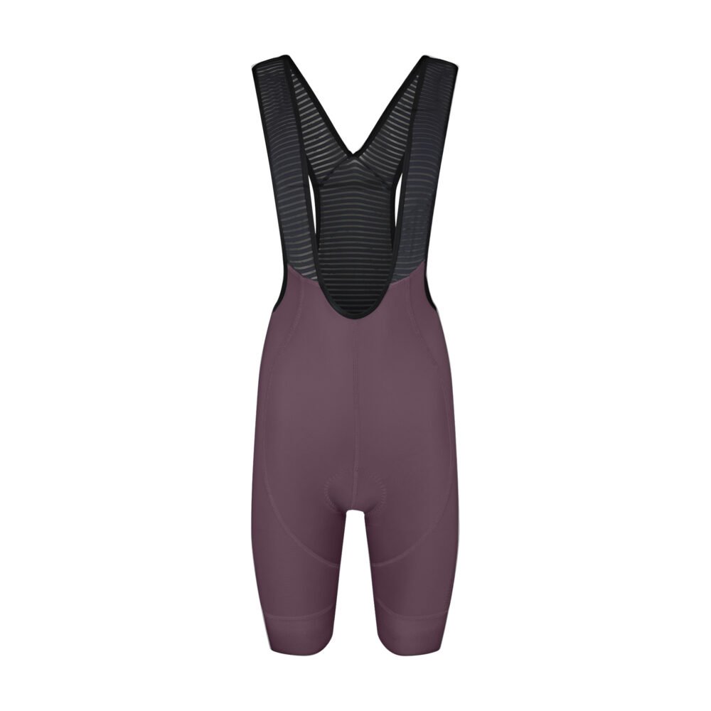 Bioracer Icon Women's Bibshorts női kerékpáros rövid kantáros nadrág, kényelmes, légáteresztő, gyors száradású, bordó lila