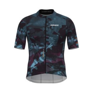 Bioracer Epic Jersey Infinite, szellős, könnyű, gyors száradású kerékpáros mez, fekete kék mintás