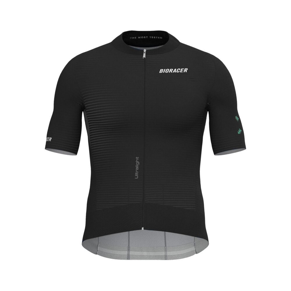 Bioracer Epic Ultralight Jersey légáteresztő, könnyű, gyors száradású kerékpáros mez, fekete