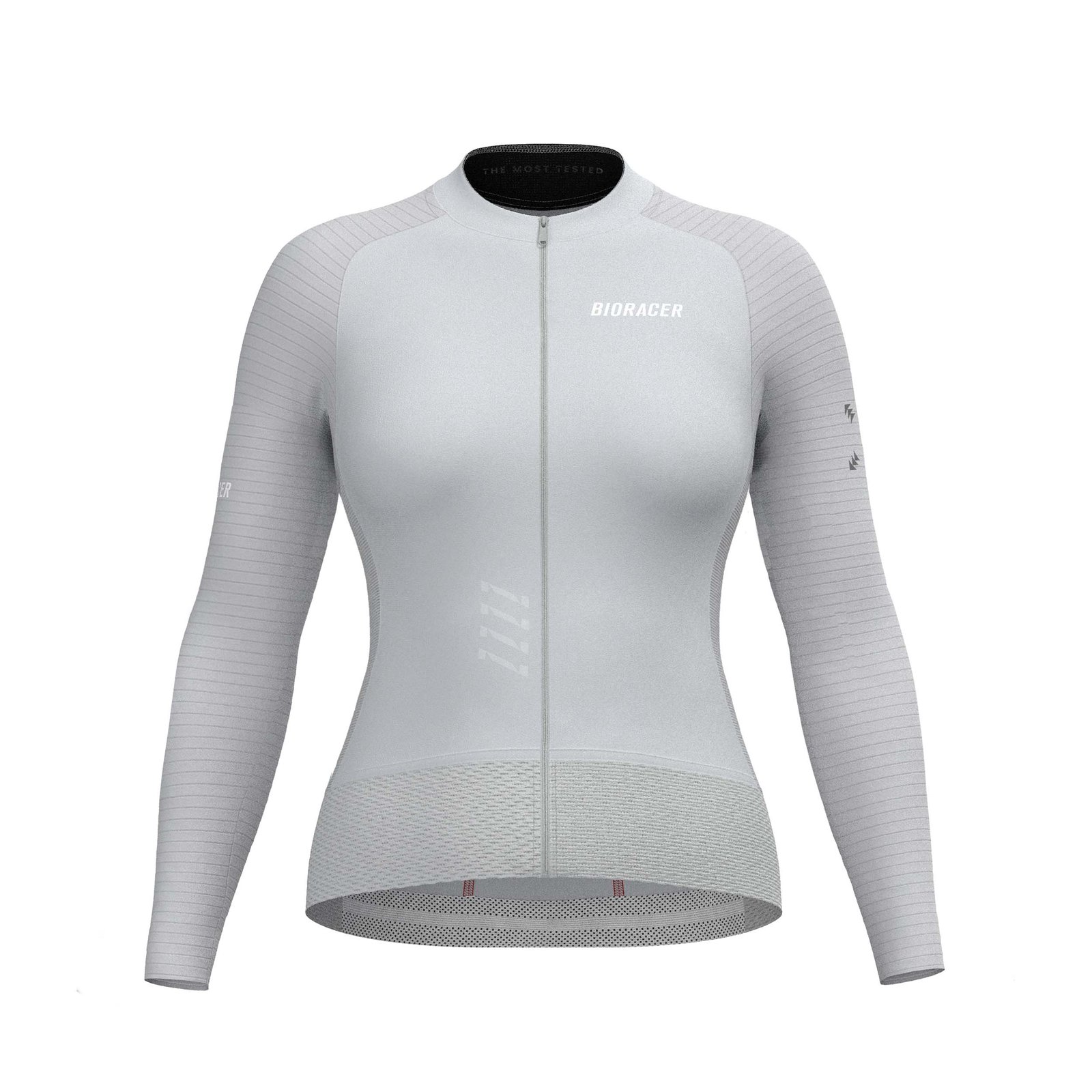 Bioracer Epic Women’s Long Sleeve Jersey női hosszú ujjú kerékpáros mez, aerodinamikus, légáteresztő, szürke