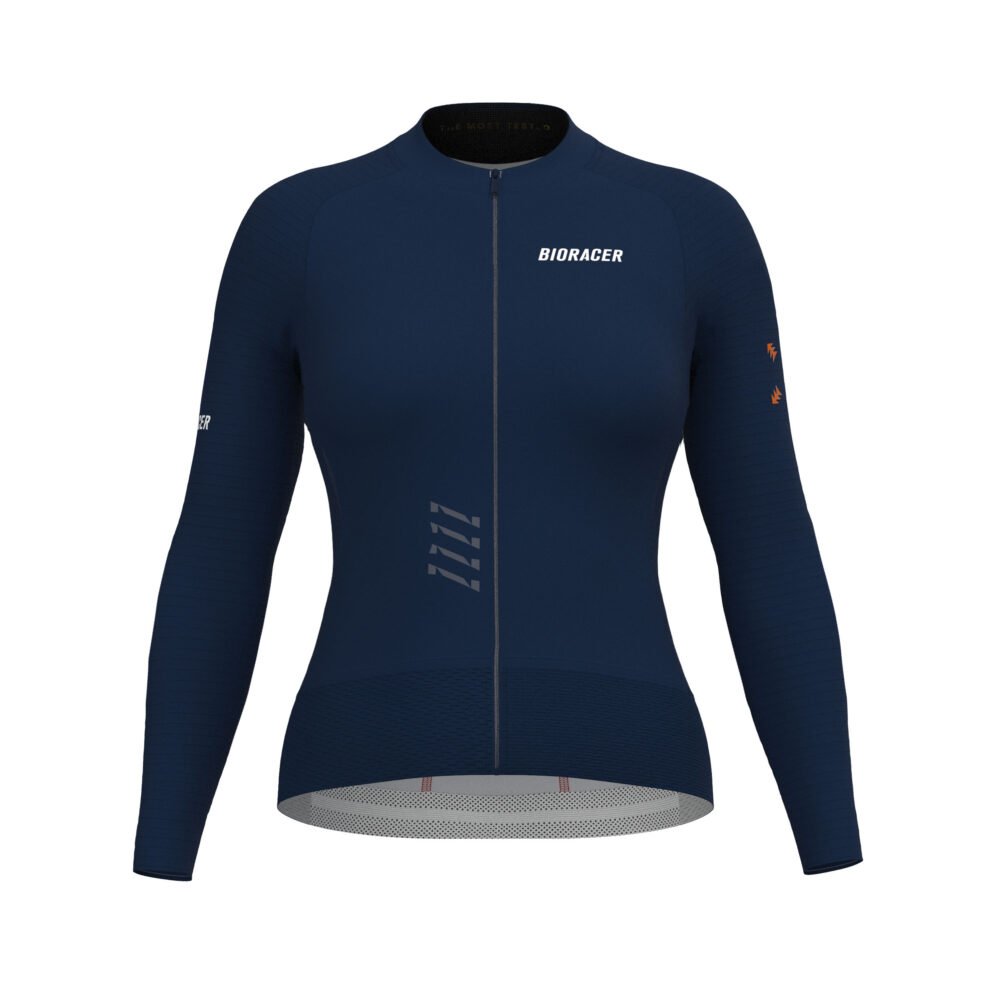 Bioracer Epic Women’s Long Sleeve Jersey női hosszú ujjú kerékpáros mez, aerodinamikus, légáteresztő, nautica sötét kék